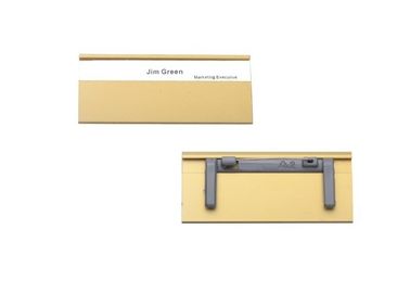 アルミニウムおよびプラスチック名前入りの記章の会議の名前入りの記章のホールダー 31019 30X70mm