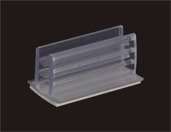 カスタマイズされたプラスチックはホールダー棚のためのデータ バンド・ラベルの小売りの印の突き出ました