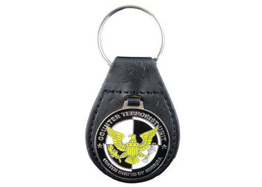 昇進のギフトのワシの革 Keychain、ニッケル メッキの個人化された革 Keychains