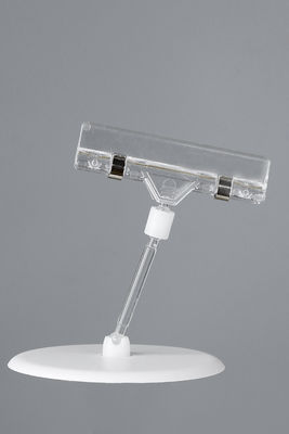 テーブルの上の破裂音の印、円形の基盤が付いている POS の陳列台クリップ ホールダー