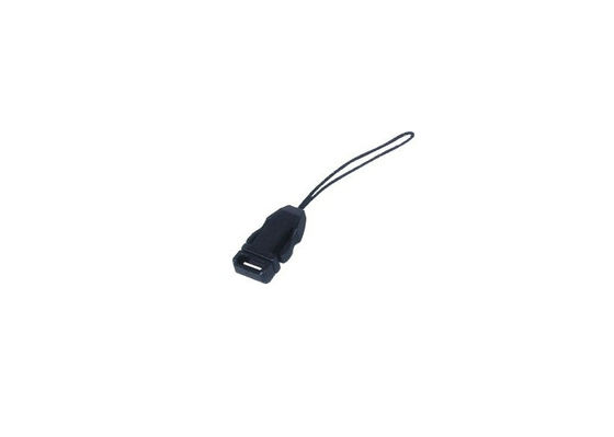 締縄の付属品/付属品 T-132 のための黒いプラスチック携帯電話の革紐