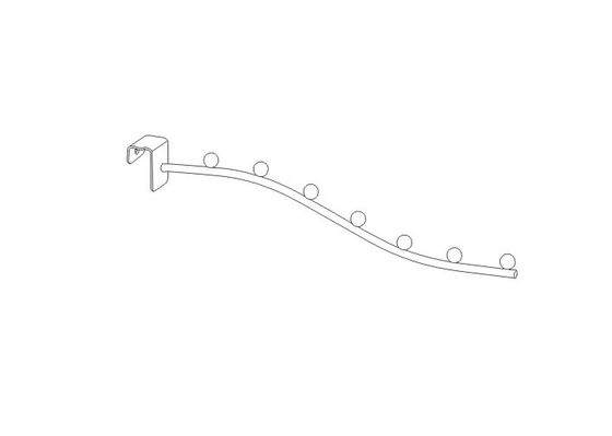 店、スーパーマーケット、店のネックレス、7 つの球の stalwall の小売りの表示を掛けるコートは 31167 を引っ掛けます
