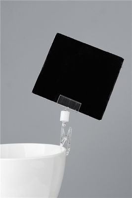 明確な小売り POP はスーパーマーケットのためのクリップ/プラスチック固定クリップを表示します