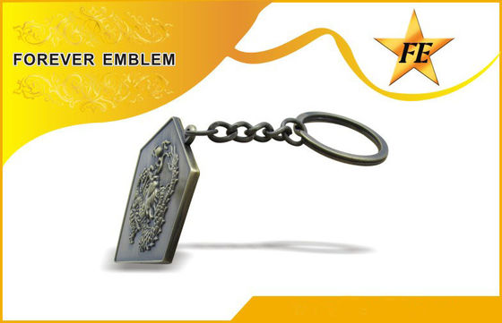 低いカドミウム亜鉛合金昇進の Keychains/キーホルダーはとのカスタム設計します