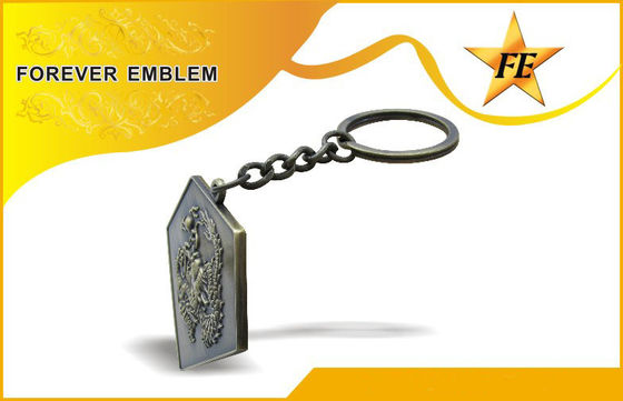 低いカドミウム亜鉛合金昇進の Keychains/キーホルダーはとのカスタム設計します