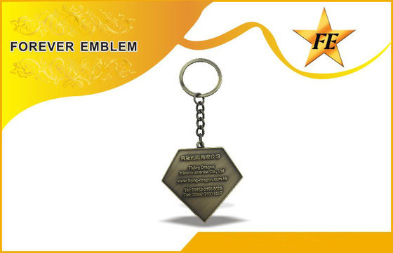 低いカドミウム亜鉛合金昇進の Keychains/キーホルダーはとのカスタム設計します