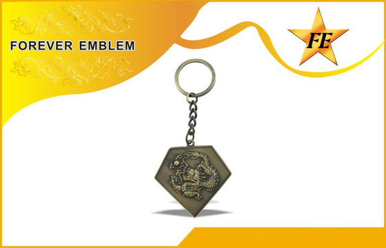 低いカドミウム亜鉛合金昇進の Keychains/キーホルダーはとのカスタム設計します