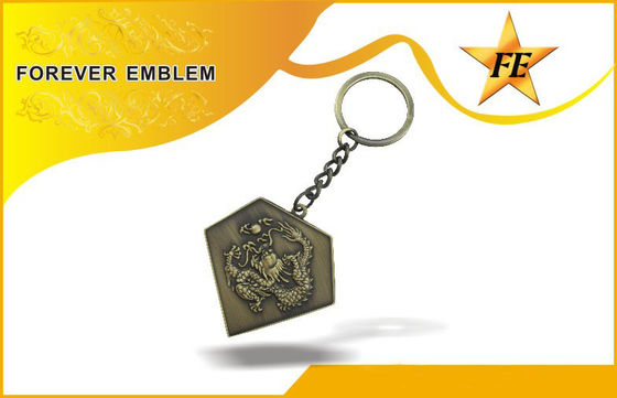 低いカドミウム亜鉛合金昇進の Keychains/キーホルダーはとのカスタム設計します