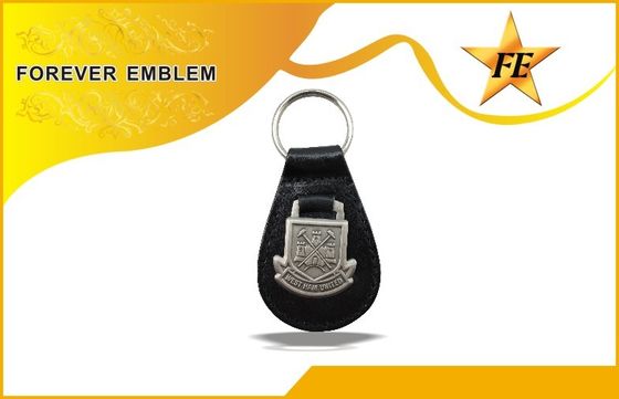 、PU、注文の金属のロゴのポリ塩化ビニール革昇進の Keychains 本物