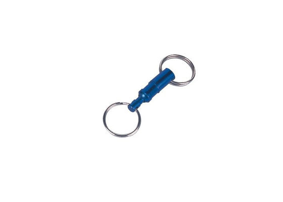 青いアルミニウム離れて引きの倍のキー ホルダーのホールダー昇進の Keychains 30595
