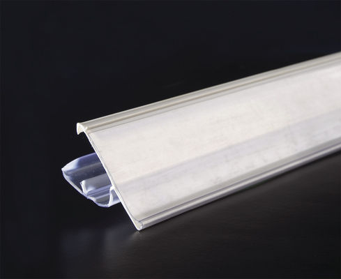 白いスーパーマーケットのための環境に優しい注文のプラスチック棚データ ストリップ