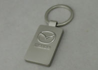 車のキー ホルダーのための 3D 亜鉛合金の Keychain の霧深い銀製のめっき