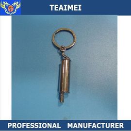 合金/真鍮の排気管車のキーの キーホルダー のキー ホルダーのホールダーを亜鉛でメッキして下さい