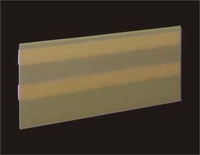 粘着テープが付いている突き出されたプラスチック棚の札のホールダー プラスチック データ ストリップ
