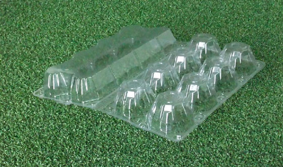 防水ペット透明な卵の皿は、15のキャビティ カートンの包装に卵を投げつける