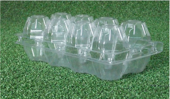 防水ペット透明な卵の皿は、15のキャビティ カートンの包装に卵を投げつける