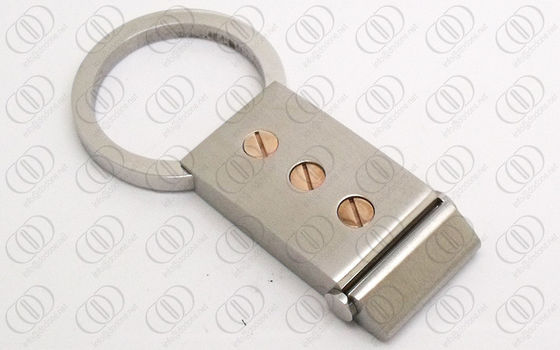 ローズの金は人のためのアクセントのステンレス鋼のキーのホールダー キーホルダー をねじで締めます