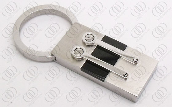 方法ステンレス鋼の キーホルダー の黒い骨があるホールダー耐久 OEM/ODM