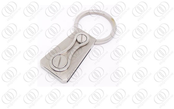 ブラシをかけられ、磨かれた終わりを用いるねじ 316L ステンレス鋼の キーホルダー のキーのホールダー