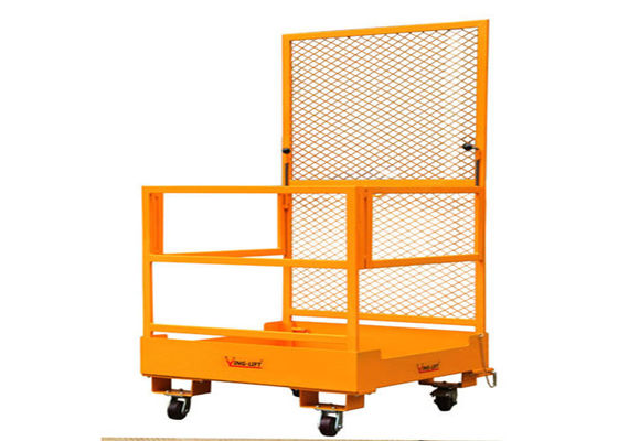 積載量 300kg/フォークリフトの仕事プラットホームが付いている鋼鉄フォークリフトの付属品